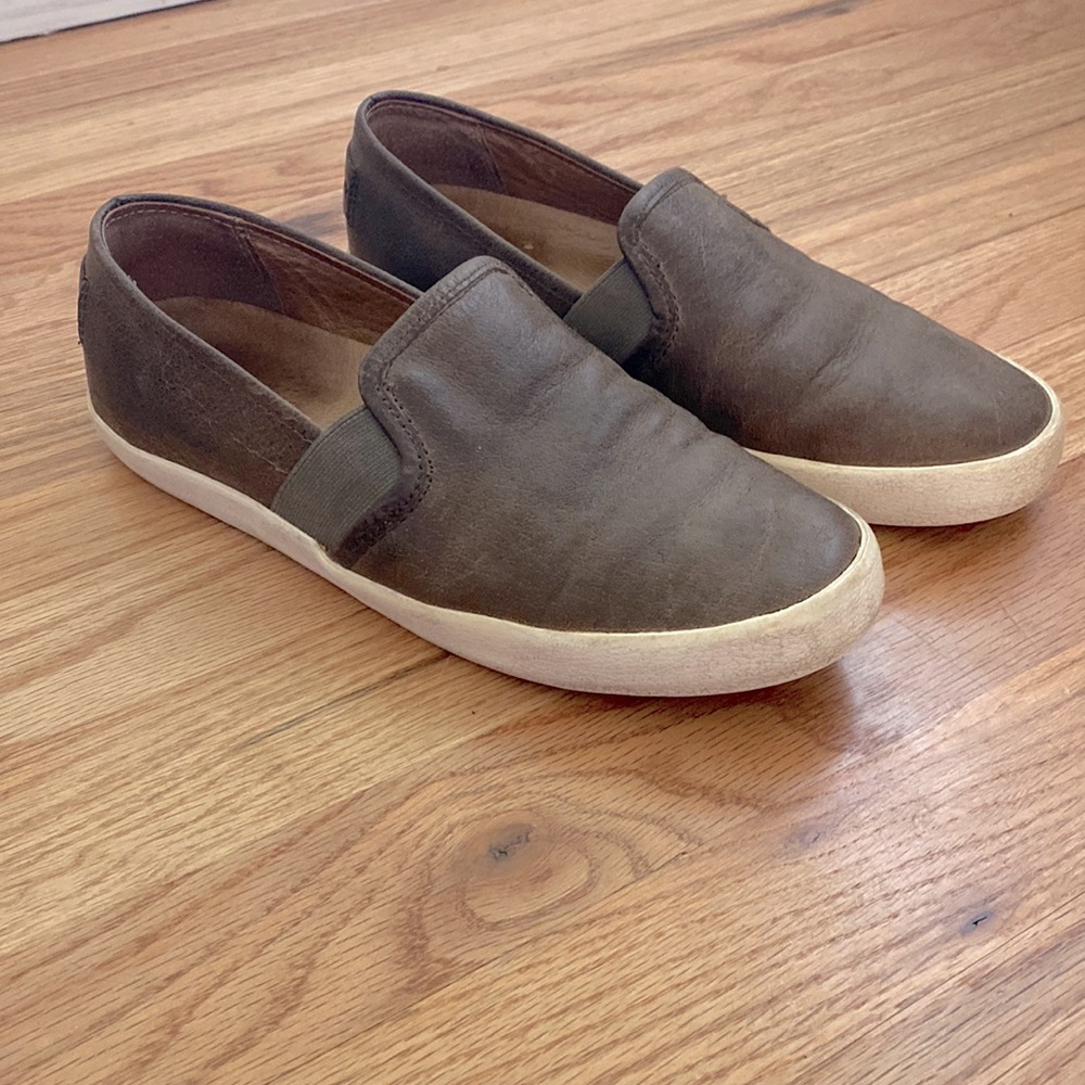 Frye Leather Dylan Slip-Ons, “Ash” color, size 7